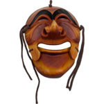 Large Hand-Carved Mask Yangban