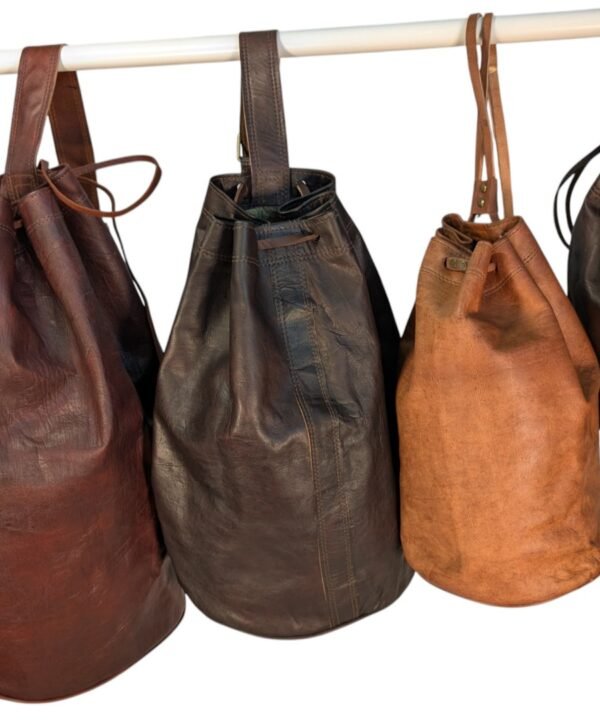 Moroccan Leather Duffle Bag