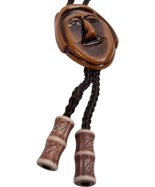 Hahoe Bune Mask Bolo Tie