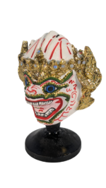 Thai Hanuman Monkey Mask Figurine Khon Dance Statue Bangkok Chatuchak 9cm - Image 9