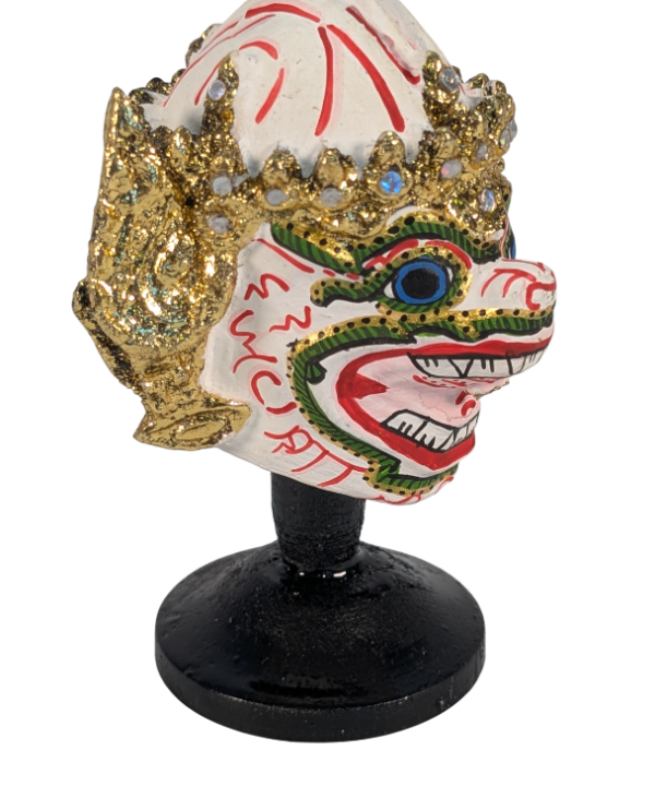 Thai Hanuman Monkey Mask Figurine Khon Dance Statue Bangkok Chatuchak 9cm