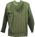 Green Shirt Hoody - Fair Trade Mens Nepali Cotton - Image 8