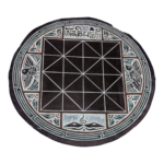 COSMETIC DAMAGED Slate Stone Bagh Chal Moving Tigers Nepal Traditional Boardgame - Image 2