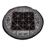 COSMETIC DAMAGED Slate Stone Bagh Chal Moving Tigers Nepal Traditional Boardgame