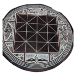 COSMETIC DAMAGED Slate Stone Bagh Chal Moving Tigers Nepal Traditional Boardgame - Image 3