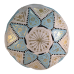 Special Edition Handmade Moroccan Leather Pouffe - Pale Blue