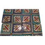 4 x Moroccan Zellige Mosaic Tiles | Pair | DESIGN A | 20X20cm TOTAL - Image 3