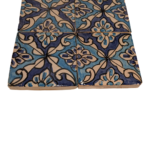 4 x Moroccan Zellige Mosaic Tiles | Pair | DESIGN B | 40cm2 TOTAL