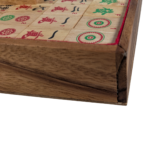 Fair Trade Thai Thailand Wooden Rainwood Mah Jong Set (DAMAGED) - Image 8