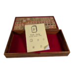 Fair Trade Thai Thailand Wooden Rainwood Mah Jong Set (DAMAGED)