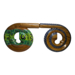 Spiral Travel Didgeridoo Hand Carved Mangowood Fair Trade Painted Unique Designs - Image 7