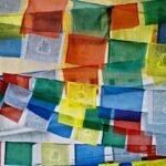 Tibetan Buddhist Cotton Prayer Flags 5 Rolls 50 Flags Genuine Nepal Fair Trade Wind Horse
