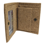 Handmade Portuguese Cork Wallet Vegan Sustainable Bifold Coin Pocket Eco Friendly - Image 3