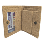 Handmade Portuguese Cork Wallet Vegan Sustainable Bifold Coin Pocket Eco Friendly - Image 5