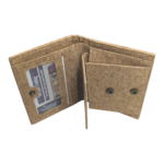 Handmade Portuguese Cork Wallet Vegan Sustainable Bifold Coin Pocket Eco Friendly - Image 2