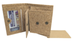 Handmade Portuguese Cork Wallet Vegan Sustainable Bifold Coin Pocket Eco Friendly - Image 9