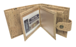 Genuine Portuguese Cork Trifold Wallet - Sustainable Vegan Eco-Friendly Wallet with Zip Pocket - Handcrafted in Portugal - Image 4