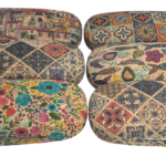 Genuine Cork Glasses Case - Sustainable Vegan Eyewear Protector - Hard Shell Artisan Case (Assorted Designs)
