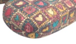 Handmade Portuguese Cork Glasses Case Hard Shell Vegan Sustainable Heart Pattern - Image 4