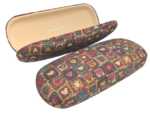 Handmade Portuguese Cork Glasses Case Hard Shell Vegan Sustainable Heart Pattern