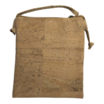 Handmade Portuguese Cork Crossbody Bag Vegan Sustainable Triple Zip Knot Strap - Image 8