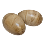 2 x Large Wooden Ganza Egg Shakers Percussion Bali Indonesia Fair Trade Handmade