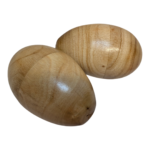 2 x Large Wooden Ganza Egg Shakers Percussion Bali Indonesia Fair Trade Handmade - Image 7