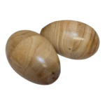 2 x Large Wooden Ganza Egg Shakers Percussion Bali Indonesia Fair Trade Handmade - Image 4