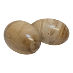 2 x Large Wooden Ganza Egg Shakers Percussion Bali Indonesia Fair Trade Handmade - Image 8