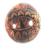 2 x Painted Wooden Egg Shakers Ganza Bali Indonesia Fair Trade Assorted Designs - Image 4