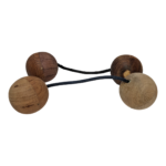 2 x Wooden Tandem Ball Shakers Joined Clave Percussion Fair Trade Handmade Wood - Image 8