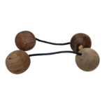 2 x Wooden Tandem Ball Shakers Joined Clave Percussion Fair Trade Handmade Wood - Image 7