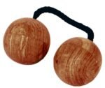 2 x Wooden Tandem Ball Shakers Joined Clave Percussion Fair Trade Handmade Wood - Image 12