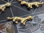 2x Spare Tiger Pieces Bagh Chal Game Solid Brass Replacement SPARES ONLY No Board - Image 5