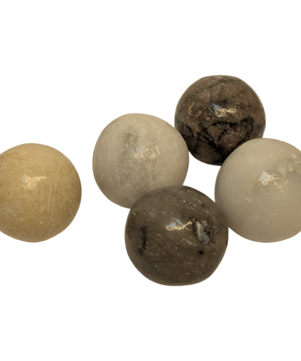 5x Handmade Moroccan Stone Marbles Replacement Pieces SPARES ONLY No Board 1cm