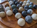 32x Handmade Moroccan Stone Marbles Full Set Replacement SPARES ONLY No Board 1cm - Image 4