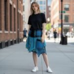 TERRAPIN Genuine Scottish Tartan Designer Funky Kilt STEAM Punk PSYTRANCE Skirt N1 Blue (Medium-Large) - Image 4