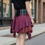 TERRAPIN Genuine Scottish Tartan Designer Funky Kilt STEAM Punk PSYTRANCE Skirt N1 Blue (Medium-Large) - Image 5