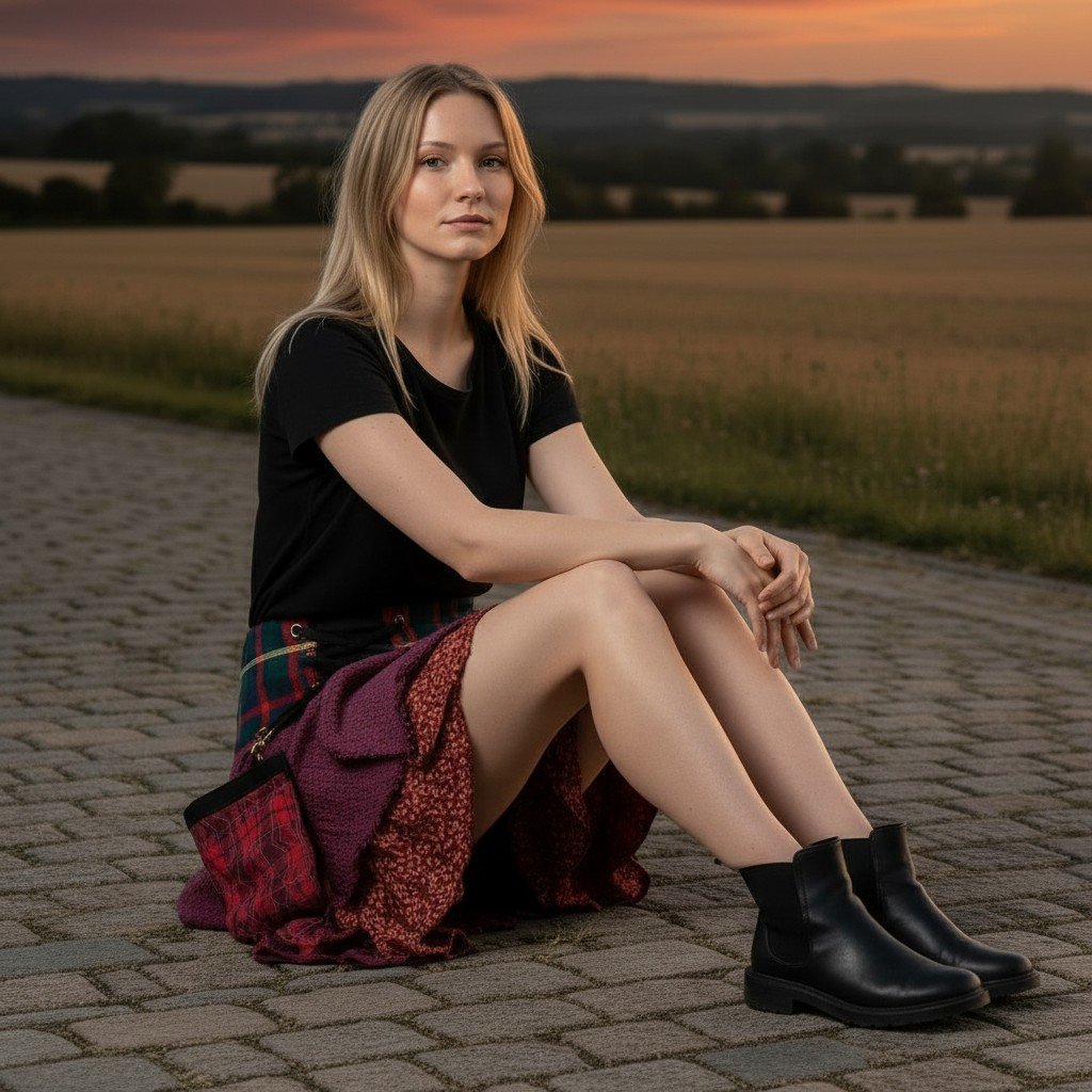 518279_70026dbe-4fbd-419d-b874-75230a8a242b0.jpg TERRAPIN Genuine Scottish Tartan Designer Funky Kilt STEAM Punk PSYTRANCE Skirt N1 Blue (Medium-Large) - Image 1