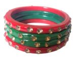 32x Indian Bangle Job Lot Red Green Chodi Wedding Bracelet Bollywood Jewellery - Image 2