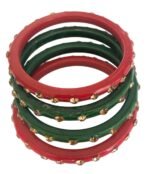 32x Indian Bangle Job Lot Red Green Chodi Wedding Bracelet Bollywood Jewellery - Image 6