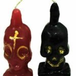 14 x Job Lot Bolivia Witch Market Skull Spell Candles La Paz Aymara Ritual 9cm