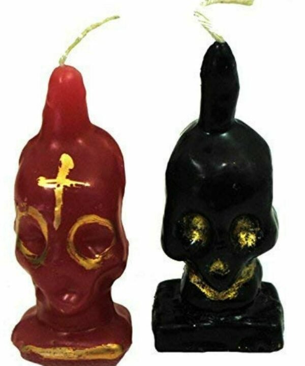 14 x Job Lot Bolivia Witch Market Skull Spell Candles La Paz Aymara Ritual 9cm