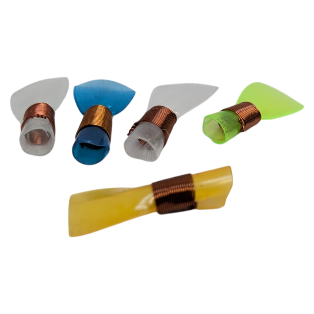 518325_7fba1618-1d4f-4cb7-bb99-4cbe9f6897320.png 5 x Vietnamese Ken Bau Oboe Reeds - Durable Plastic with Copper Binding - Image 1