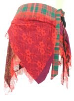 Handmade Tartan Skirt Kilt Fair Trade Scottish Wool Belt Skirt Unique - Image 6