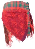 Handmade Tartan Skirt Kilt Fair Trade Scottish Wool Belt Skirt Unique - Image 7