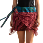 Handmade Tartan Skirt Kilt Fair Trade Scottish Wool Belt Skirt Unique