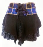 TERRAPIN Genuine Scottish Tartan Designer Funky Kilt STEAM Punk PSYTRANCE Skirt N1 Black (Medium-Large) - Image 7
