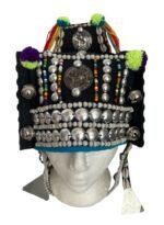 Ethnic Handmade Thai Hmong Tribal Hat Headdress Fair Trade Boho Festival Unique - Image 13