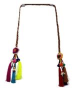 Hmong Tribal Long Tassel Scarf Handmade Boho Festival Textile Ornament Folk Art - Image 12